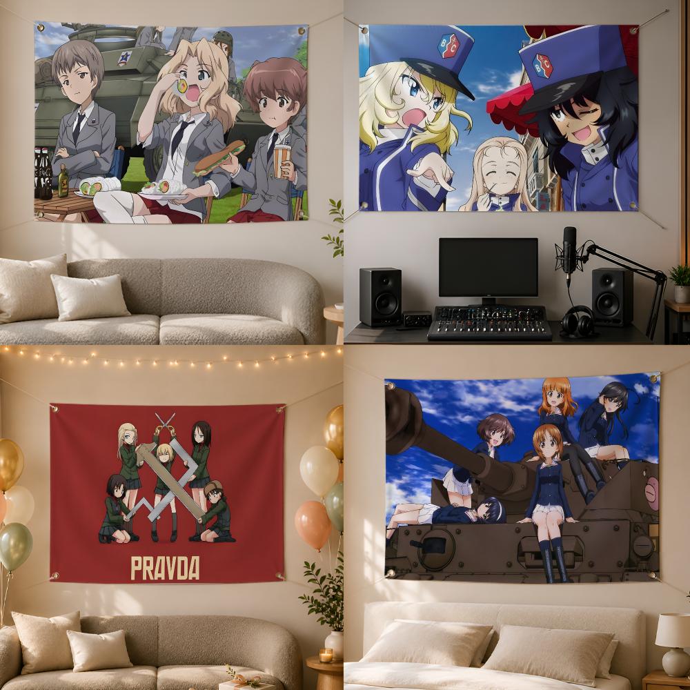 Outdoor Und Camping - Banderas de Anime Militar de Girls