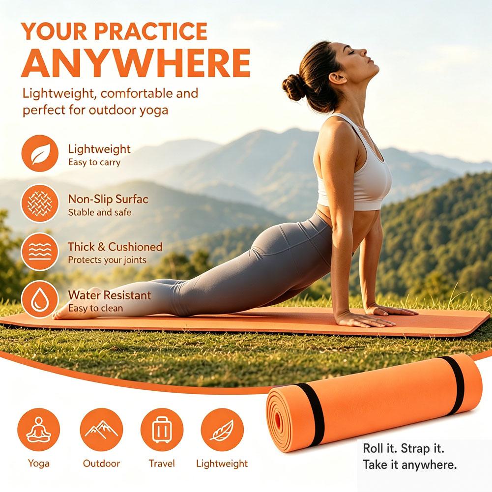 Outdoor Camping Rug Waterproof - Esterilla de yoga antideslizante de EVA,