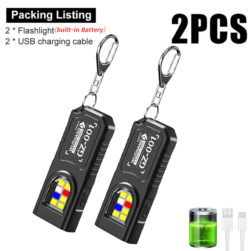 Camping Lantern - Linterna Multifuncional para Llavero, Mini Linterna