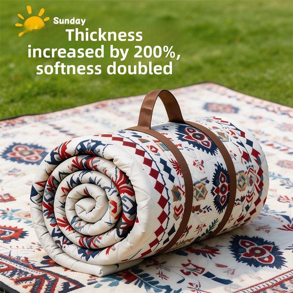 Outdoor Camping Mat Waterproof - Alfombra de picnic de estilo étnico,