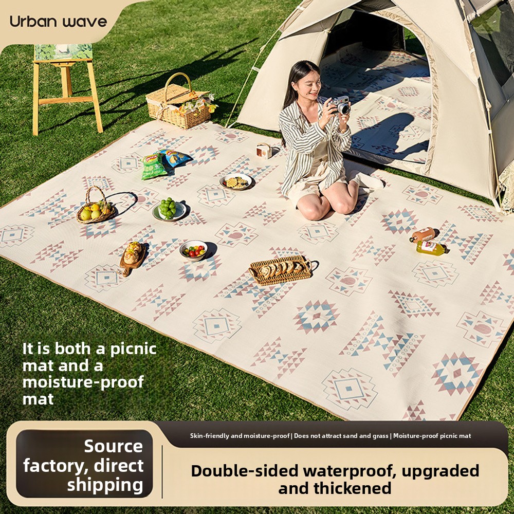 Outdoor Camping Rug Waterproof - Manta de Picnic Impermeable Gruesa, Portátil,