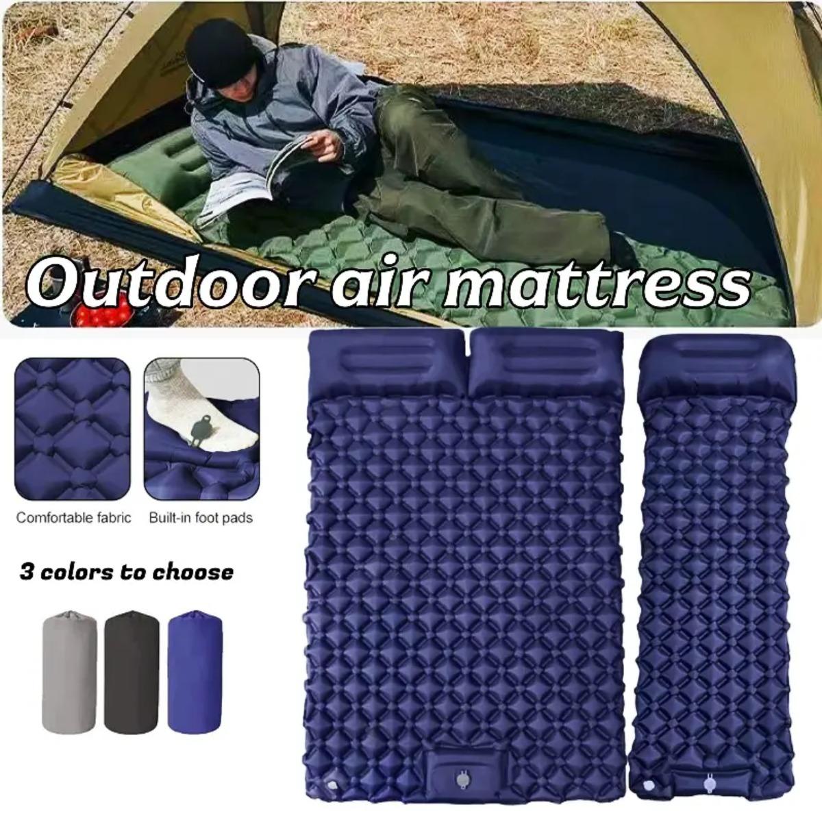 Outdoor Camping Mat Waterproof - Colchón de aire inflable individual y