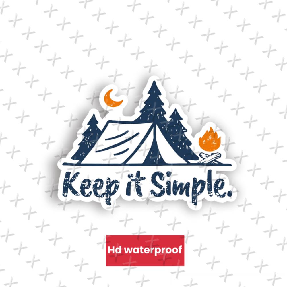 Outdoor Camping Wallpaper - Adhesivo de Vinilo Autoadhesivo de Diseño
