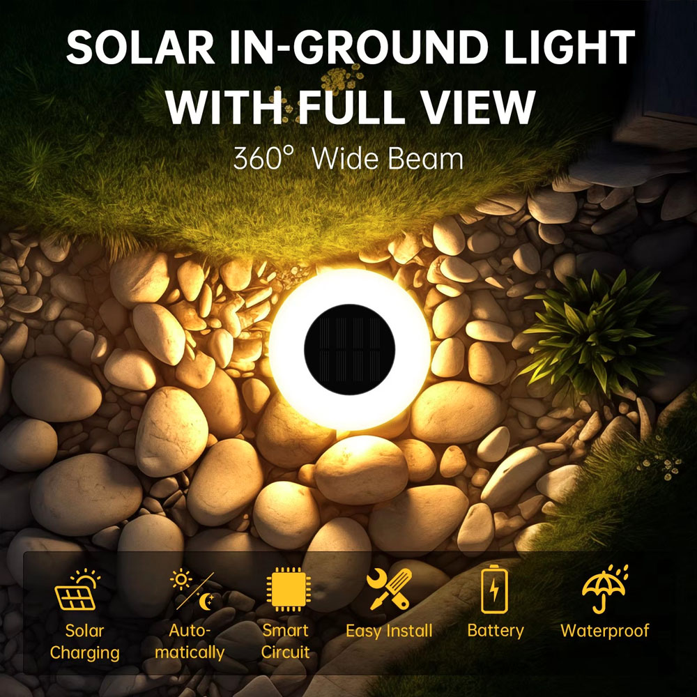 Outdoor Camping Decke - Luces Solares para Jardín, 14 LED,
