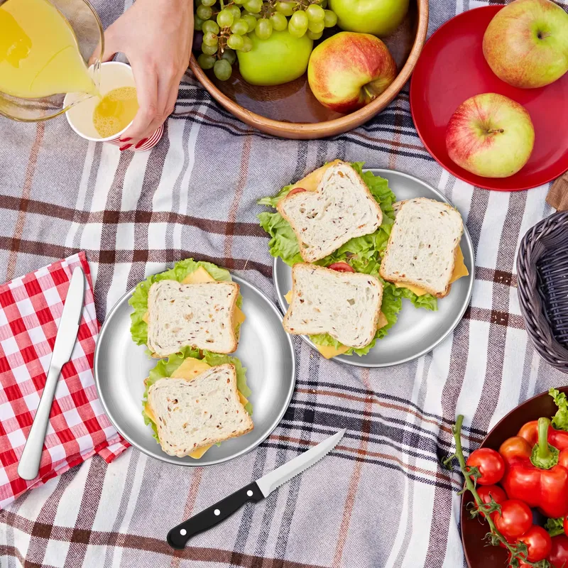 Juego de Picnic de Acero Inoxi - Outdoor Camping Warehouse reseña y precio