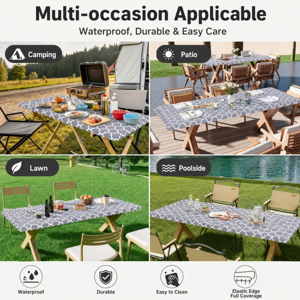 Funda para Mesa Rectangular, C - Outdoor Camping Table reseña y precio