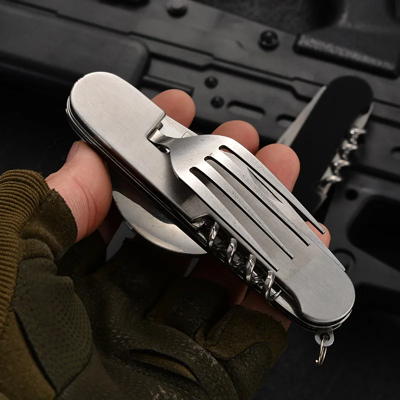 Vajilla plegable 4 en 1, utens - Outdoor Camping Utensils reseña y precio