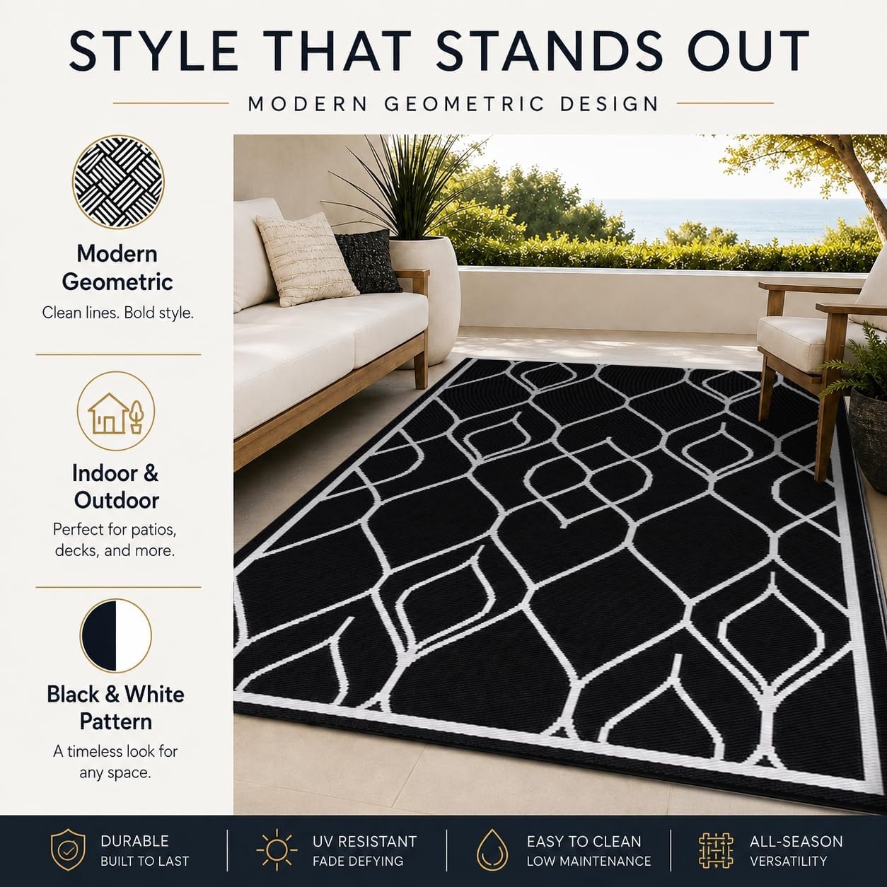 Alfombra de 5x8 pies para inte - Outdoor Camping Decke reseña y precio