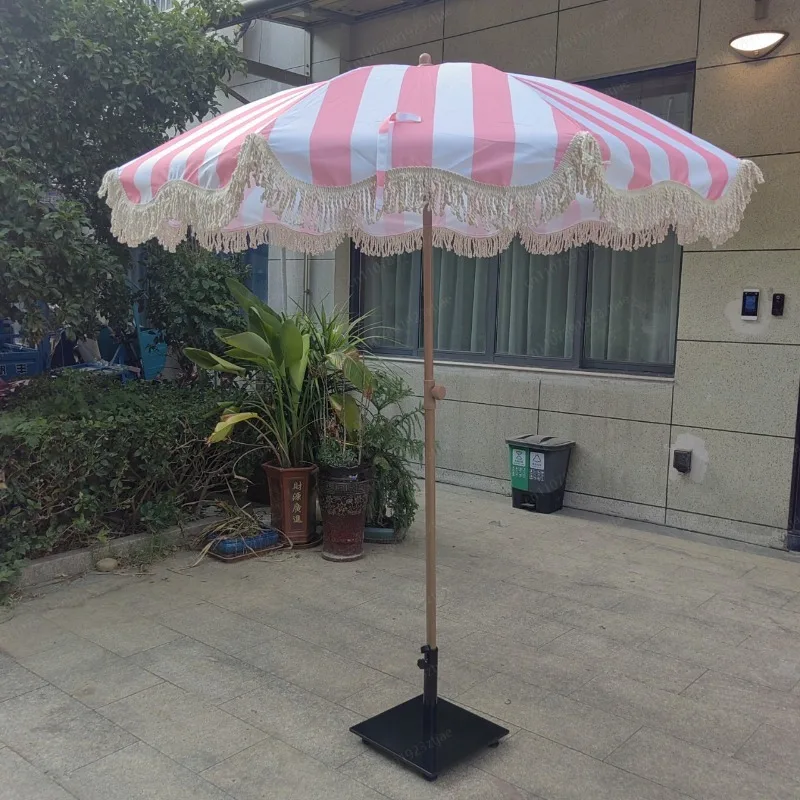 Sombrilla de mercado con borla - Outdoor Camping Decke reseña y precio