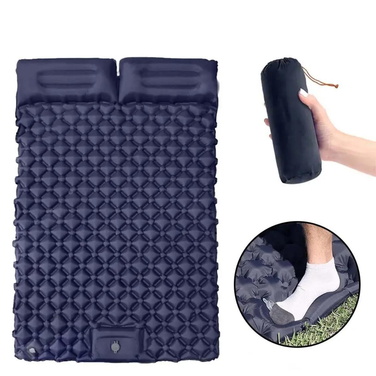 Colchón de aire inflable indiv - Outdoor Camping Mat Waterproof reseña y precio