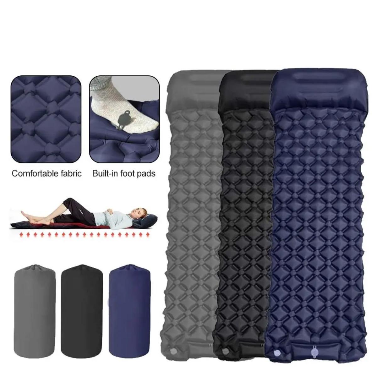 Colchón de aire inflable indiv - Outdoor Camping Mat Waterproof reseña y precio