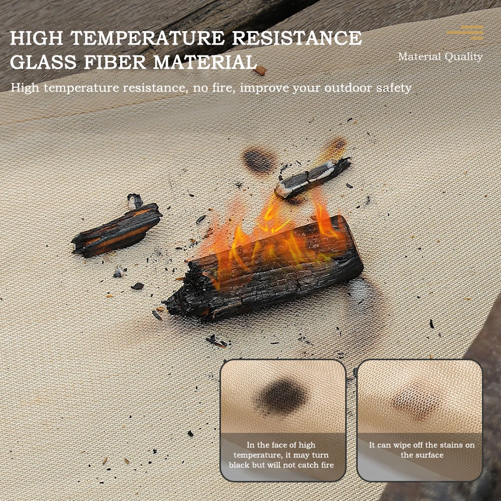 Estera para fogones ignífuga,  - Outdoor Camping Decke reseña y precio