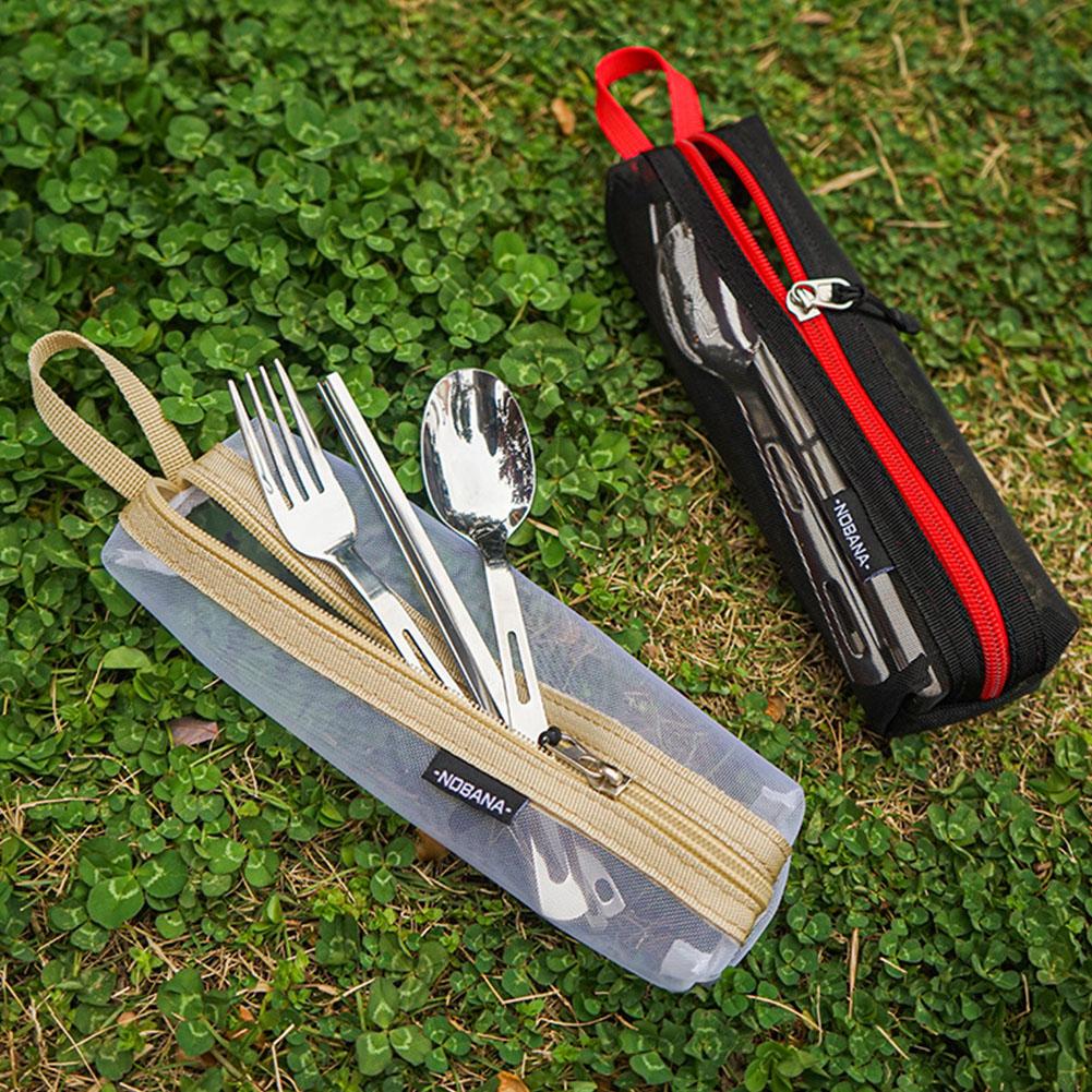 Bolsa portátil para guardar cu - Outdoor Camping Utensils reseña y precio