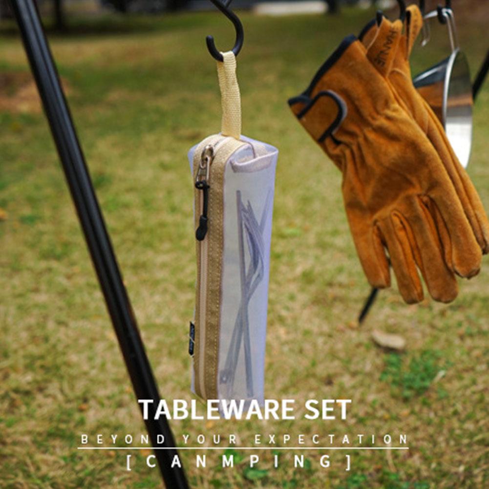Bolsa portátil para guardar cu - Outdoor Camping Utensils reseña y precio