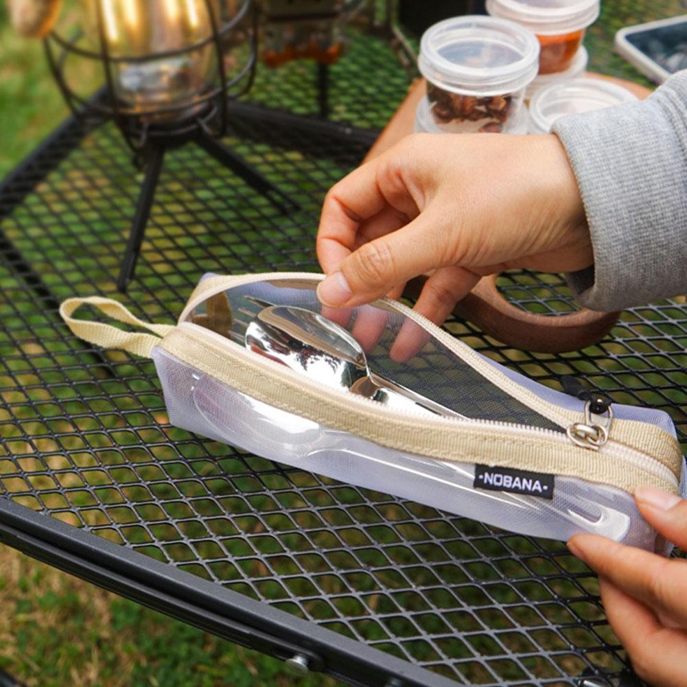Bolsa portátil para guardar cu - Outdoor Camping Utensils reseña y precio