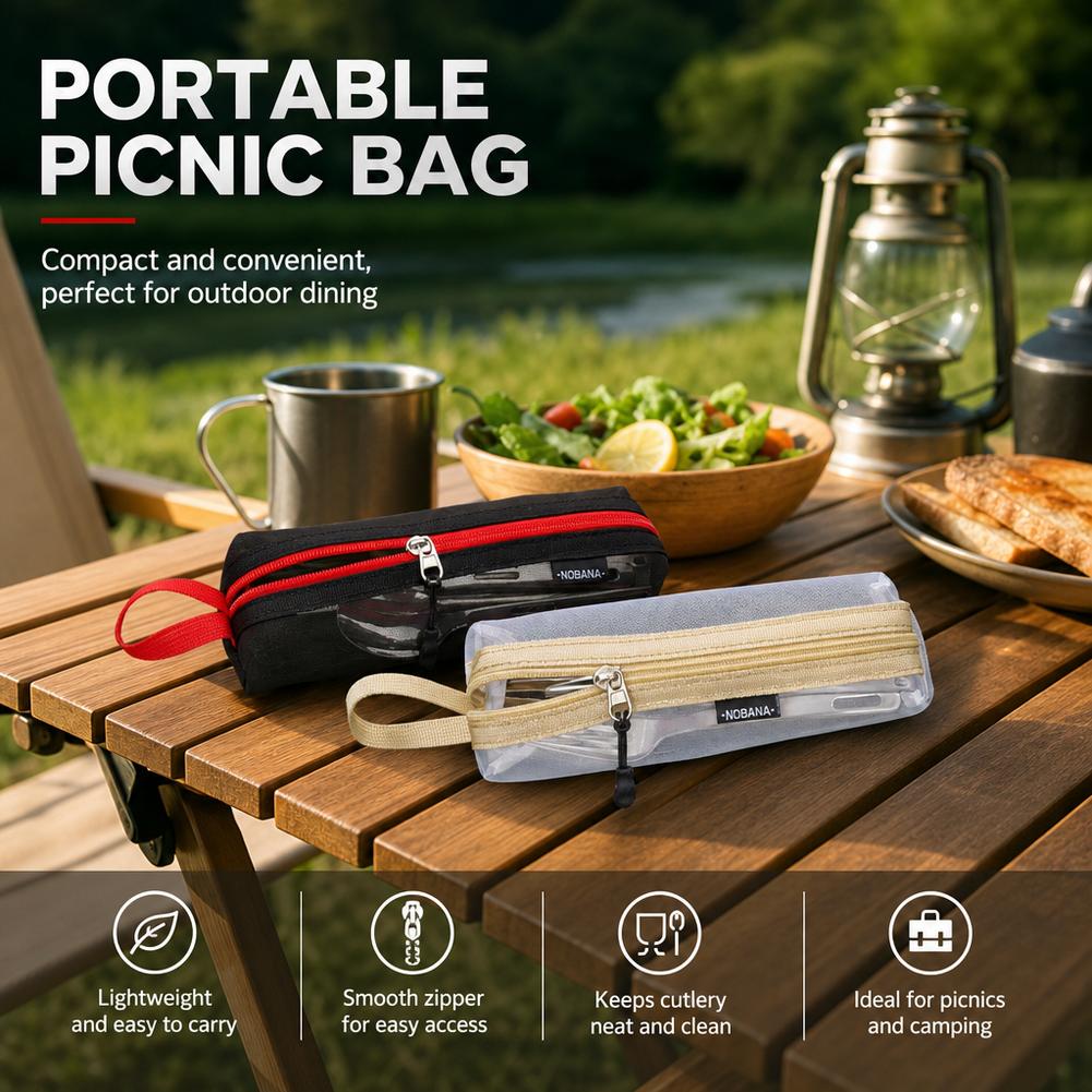 Bolsa portátil para guardar cu - Outdoor Camping Utensils reseña y precio
