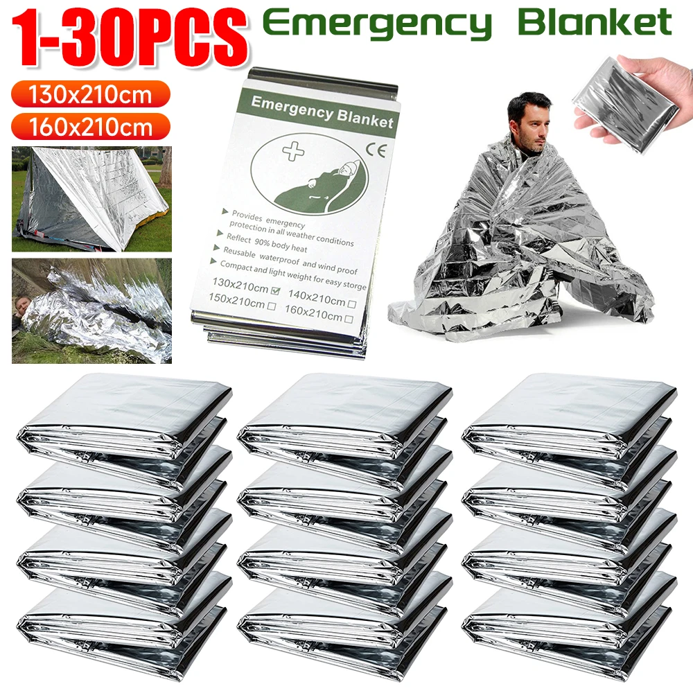 1-30 Uds manta de emergencia s - Outdoor Camping Mat Waterproof reseña y precio